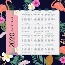 1 2 3 4 5 6 7 8 9 10 In Chinese 2020 Tropical Calendar Design Calendar Design Flower Calendar Watercolor Calendar