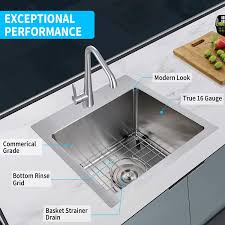 Maybe you would like to learn more about one of these? Silver 16 Gauge Single Bowl Stainless Steel With Accessories Pack Of 3 Built In Components 15 Inch Top Mount Workstation Kitchen Sink 15 Inch Kitchen Bar Sinks Kitchen Fixtures Fcteutonia05 De