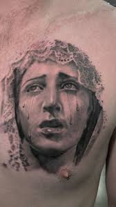 Mother Mary for John who travels back to Taree tonight, sat like the Rock.  Safe travels home, Amene 🙏🏽, -, -, -, -, -, -, -, #religioustattoo  #Tattoos, #TattooArt, #TattooArtist, #TattooDesign, ...