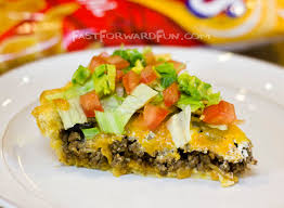 Frito Taco Pie With A Crescent Dough Crust
