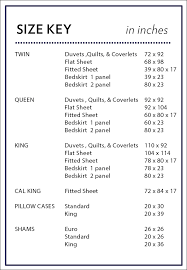 Cal King Flat Sheet Size Size Chart With Duvet Insert