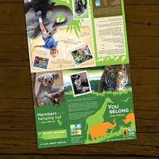 Zoo Miami Membership Brochure By Ana Verastegui Via Behance Zoo Project Brochure Graphic Design Brochure