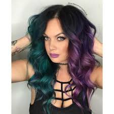 Black And Dark Purple Hair Half And Half 35 Unique Half And Half Hair Color Ideas For Cute Women Edgy Hair Color Edgy Hair Purple Ombre Hair