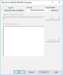 Check spelling or type a new query. Sql Server Startup Parameters Greyed Out In Sscm For New Instance Itectec