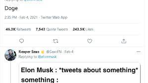 Elon musk has said he will buy out major dogecoin holders in order to help make the fringe cryptocurrency the currency of the internet. Elon Musk Nge Tweet Trading Dogecoin Melesat 50