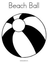 > beach ball coloring page. Beach Ball Coloring Page Twisty Noodle