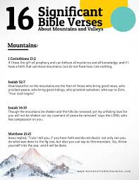 Maybe you would like to learn more about one of these? Mountains And Valleys In The Bible And In Life God Paves The Way