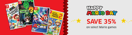 /r/mario is the biggest and best subreddit out there for those who want to talk about and share their experiences about the mario franchise The Source Canada Nintendo Mario Day Sale Save 35 Off Mario Games For Nintendo Switch Canadian Freebies Coupons Deals Bargains Flyers Contests Canada