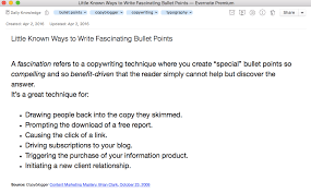Bullet Points For Concise Note Taking Evernote Evernote Blog