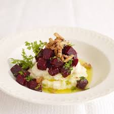 Rezept Von Frank Rosin Rote Bete Salat Mit Selleriepuree Rezepte Rote Bete Salat Vegetarische Gerichte