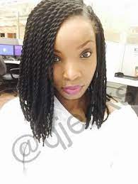 Crochet Senegalese Twists Medium Bob Twist Braid Hairstyles Medium Bob Hairstyles Twist Hairstyles