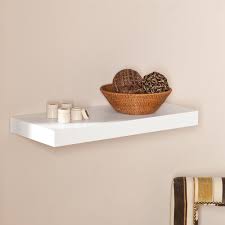 Lovely rustic walnut floating shelves originally purchased from funky furniture for £179 less than a year ago. Porch Den Hi Line 24 Inch White Floating Shelf Overstock 20882429