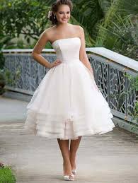 Unique Wedding Gowns Second Hand Wedding Dresses White Bridal Frock Knee Length Wedding Dress 1950s Wedding Dress Tea Length Tea Length Wedding Dress