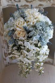 Vintage Cream Rose Aqua Blue Peony Hydrangea Eco Friendly Etsy Blue Wedding Bouquet Fresh Flower Bouquets Wedding Silk Wedding Bouquets