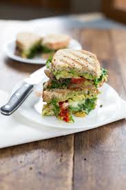 Best 25 healthy panini recipes ideas on pinterest. Avocado Veggie Panini Recipe Pinch Of Yum
