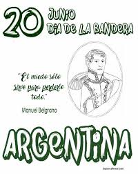 La bandera es lo que nos hace iguales a lo largo y a lo ancho de nuestra hermosa nación. Dia De La Bandera Argentina Jugar Y Colorear