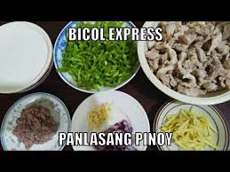 Filipino recipe ingredients 3 cups coconut milk 2 lbs pork belly, cut into strips add the pork and then continue cooking for 5 to 7 minutes or until the color becomes light brown. How To Cook Bicol Express Panlasang Pinoy Youtube