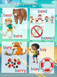Homophones Starting With B Poster Free Printable In 2020 Homophones English Lessons For Kids Kindergarten Word Families