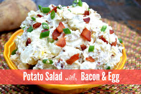 While they are still warm, add salt and pepper and the granulated garlic and onion (however much you prefer for taste) and lemon juice and toss potatoes. Perfect Potato Salad With Bacon And Egg