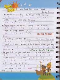 Not Pianika Derby Ost Kepompong Lhia S Music Notes
