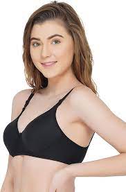 Buy ROSE LINA 100% Cotton Antibacterial Valentina Padded Bra (Pack of 1,  Black) (28) at Amazon.in