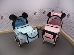 Available Now 1 12th Scale Modern Minnie Or Mickey Mouse Pram Buggy Stroller Baby Carriage Hand Craft Baby Doll Accessories Baby Doll Car Seat Baby Prams