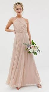 Affordable Blush Bridesmaid Dresses Asos Design Bridesmaid Pinny Maxi Dress With Ru Asos Bridesmaid Dress Affordable Bridesmaid Dresses Maxi Bridesmaid Dresses