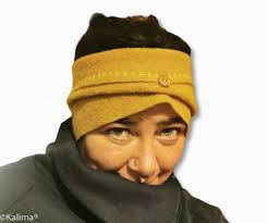 Buy Headband Wool Wilma Headband Wool Handmade by Kalima, Virgin Wool,  Width Approx. 16 Cm. in Many Colors. Online in India