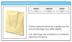 Tote Bag Tote Bag Size Guide