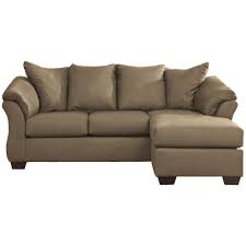 Fingerhut Ashley Furniture Darcy Sofa With Chaise Mocha Sofa Mattress Furniture Chaise Sofa
