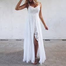 Women Summer Fashion Sleeveless Lace White Spaghetti Strap Long Dress Bridesmaid S Gown Wedding Dress Wish In 2020 Lace White Dress Wedding Dress Inspiration Gwen Stefani Wedding Dress