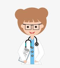 Cartoon Female Doctor Png And Vector Animasi
