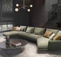 Conjunto de sofá moderno chinês, sofá de tamanho grande para sala de estar