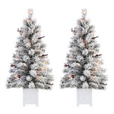 From indoor christmas lights and lighted garland to a nativity set indoor and indoor christmas tree lights, the make your home festive this year by kicking up you're indoor christmas decorations a notch. Holiday Time Clear Prelit Assorted Colors Flocked Pine Christmas Tree 3 5 Walmart Com Walmart Com
