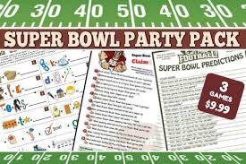 The answers are also included for this trivia game that will be sure to challenge even the true christmas fans. Printable Super Bowl Party Games