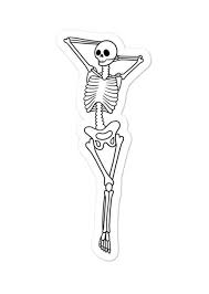 Sassy Seductive Skeleton Sticker Decorative Art Dark Humor Dancing Skeletons Cute Funny Stickers Silly Illustration Funny Gift Ideas In 2021 Skeleton Sticker Skeleton Drawings Skeleton Drawing Easy
