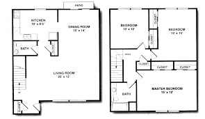 Unit a has two bedrooms and one bathroom and unit b has three bedrooms and two bathrooms. Briarwood House