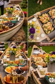 Could Use Charlie S Boat As A Fun Way To Display Food Food Display Party Table Decorations Party Table