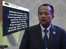 Ve şimdiki menteri besar'ı ahmad samsuri mokhtar 'dir. Isu Guling Mb Terengganu Ini Kata Exco