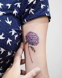 Hydrangea Tattoo 8211 Meanings And Most Beautiful Ideas Who Doesn T Love Flowers Whether We Receive Hydrangea Tattoo Purple Tattoos Floral Tattoo Sleeve