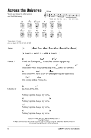 Across The Universe by The Beatles - Guitar ChordsLyrics - Guitar  Instructor
