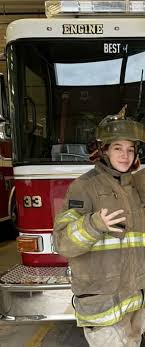 Happy birthday to Junior Firefighter Mariah Rice. Hope you have a great  day. Thanks for all you do for our department.