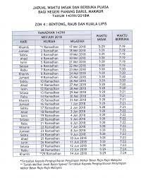 Overall rating of jadual waktu imsak dan berbuka puasa 2018 is 4,8. Jadual Waktu Imsak Dan Berbuka Puasa Tahun 1439h 2018m Bagi Negeri Pahang Cerita Ita