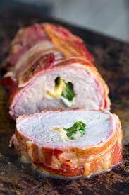 Rubbed the tenderloins themselves and then wrapped in bacon and added the rub on top of them. Traeger Smoked Stuffed Pork Tenderloin Easy Bacon Wrapped Tenderloin