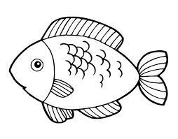 Disegno di un pesce per bambini #42856. Pesce Con Squame Disegnate Da Colorare Disegni Da Colorare Pesci Colorati Disegni Di Pesci