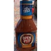 (as i begun my tinkering i noted the main ingredients of open pit were a sweetener. Open Pit Bbq Sauce Original Calories Nutrition Analysis More Fooducate