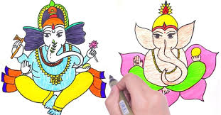 Ganesh narayanan, iitg classification of basic bulk forming processes rolling forging extrusion wire drawing rolling: God Ganesha Drawing For Novices Ganesh Chaturthi Particular Drawing Simple Vinayagar Drawing Simplyhindu
