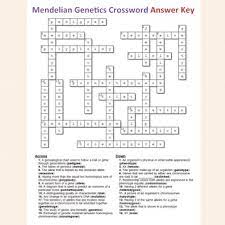 Neither is dominant over the other. Mendelian Genetics Crossword By Brilliant Biology Tpt