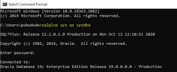 C:>sqlplus sys/sys@tstdb1 as sysdba and execute the following command in sql prompt. Pubududewagama Blogspot Com