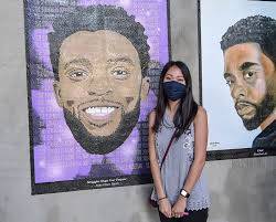 Photos from Warrior: An Art Exhibit by several local artists honoring  Chadwick Boseman